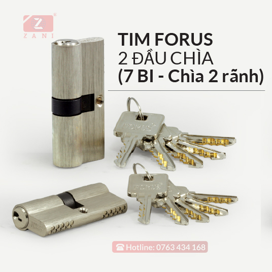 Tim Forus 2 đầu chìa (7 bi chìa 2 rãnh)